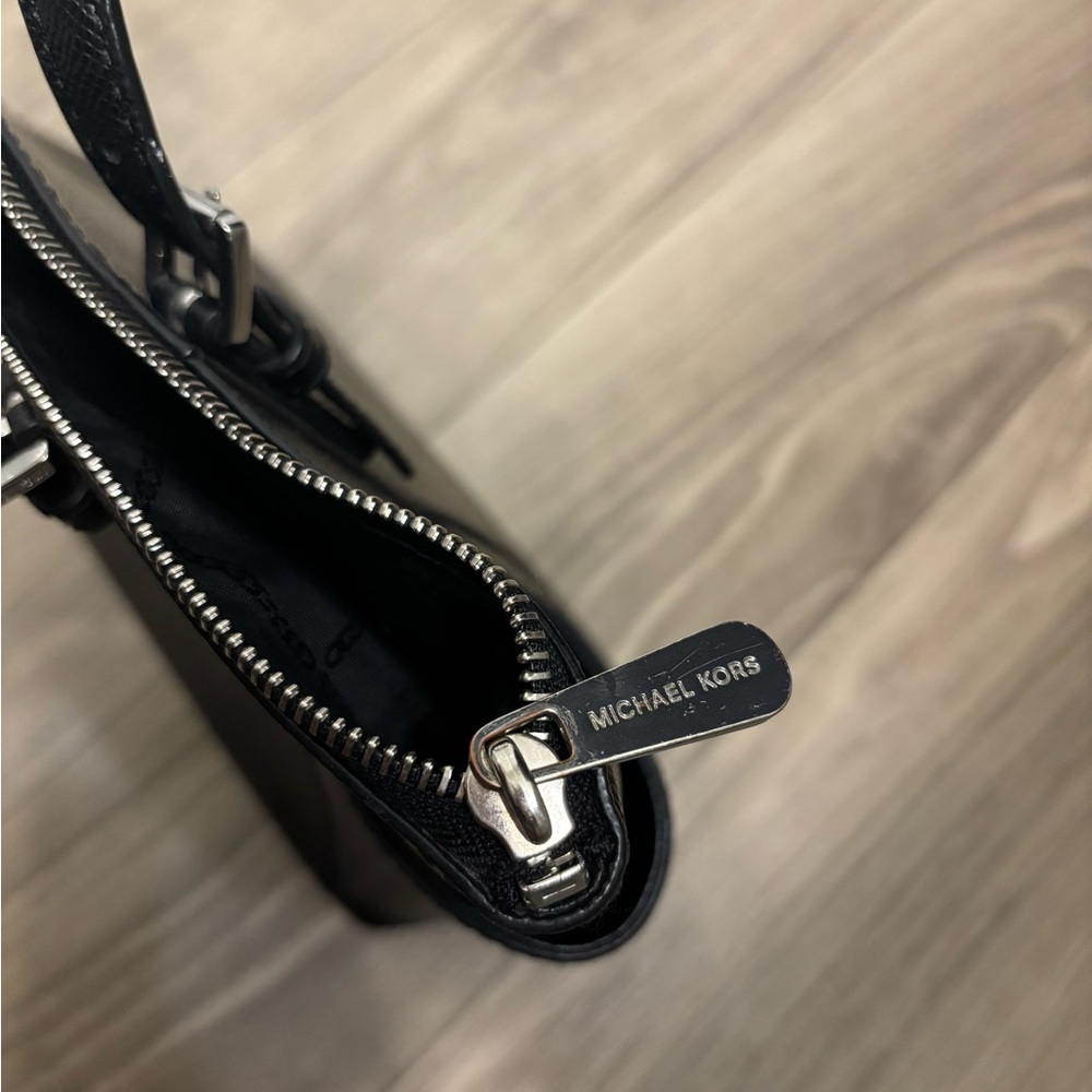 Michael Kors Black Saffiano Leather Tote - Picture 2 of 8